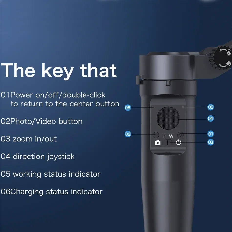 Gimbal Stabilizer cellphone Video Record Smartphone Handheld Gimbal For Action Camera phone
Gimbal Stabilizer cellphone Video Record Smartphone Handheld Gimbal For Action Camera phone