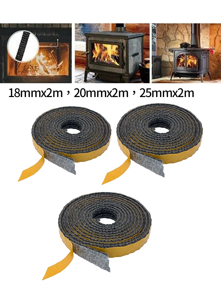 Seal Rope Fireplace Glass Sealed Strip Self Adhesive Black Flat Seal Rope Stove Accessories Fireplace Replcement Parts
Seal Rope Fireplace Glass Sealed Strip Self Adhesive Black Flat Seal Rope Stove Accessories Fireplace Replcement Parts