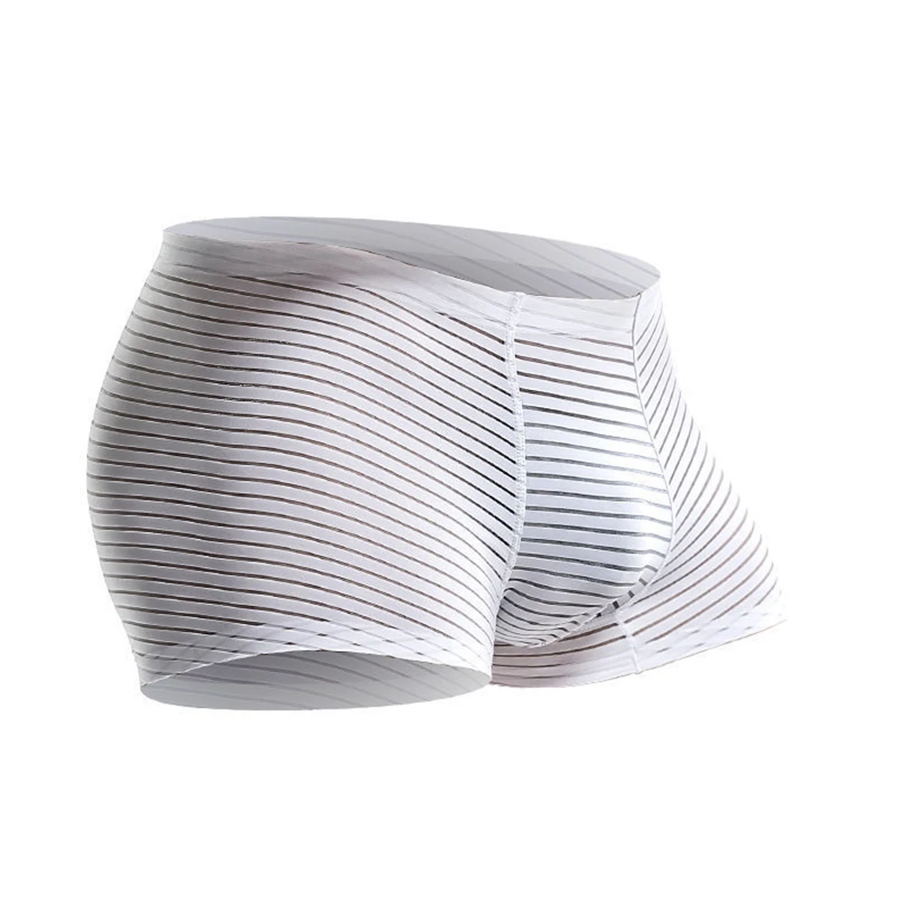 Boxer Men Mesh Perspective Lingerie Shorts Wet Seductive Stripe Seamless Underpants Mens Sexy U Convex Boxers Briefs Underwear
Boxer Men Mesh Perspective Lingerie Shorts Wet Seductive Stripe Seamless Underpants Mens Sexy U Convex Boxers Briefs Underwear