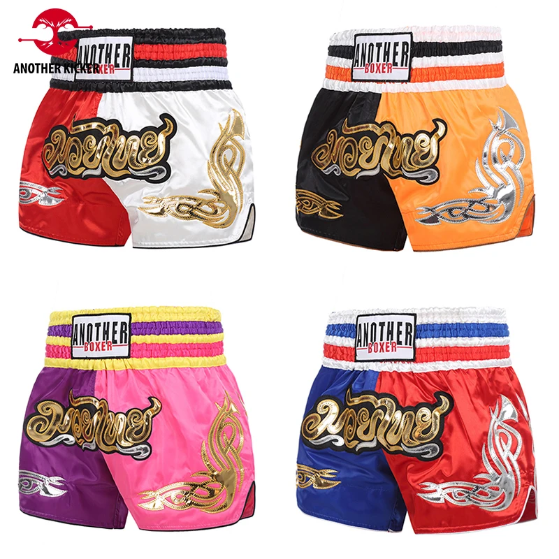 Muay Thai Shorts Men Women Kids Fight Kickboxing Pants Satin Boxing Shorts Breathable Sport Fitness Sanda Grappling MMA Clothing
Muay Thai Shorts Men Women Kids Fight Kickboxing Pants Satin Boxing Shorts Breathable Sport Fitness Sanda Grappling MMA Clothing