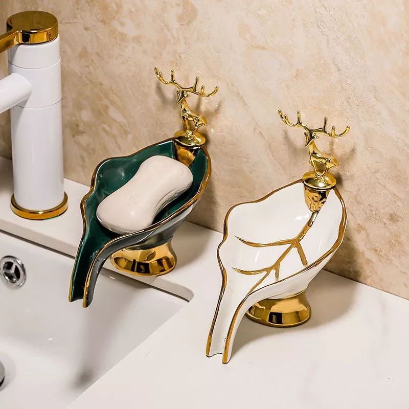 Nordic soap box light luxury style ceramic household soap dish drain bathroom toilet creative soap box dish storage box
Nordic soap box light luxury style ceramic household soap dish drain bathroom toilet creative soap box dish storage box