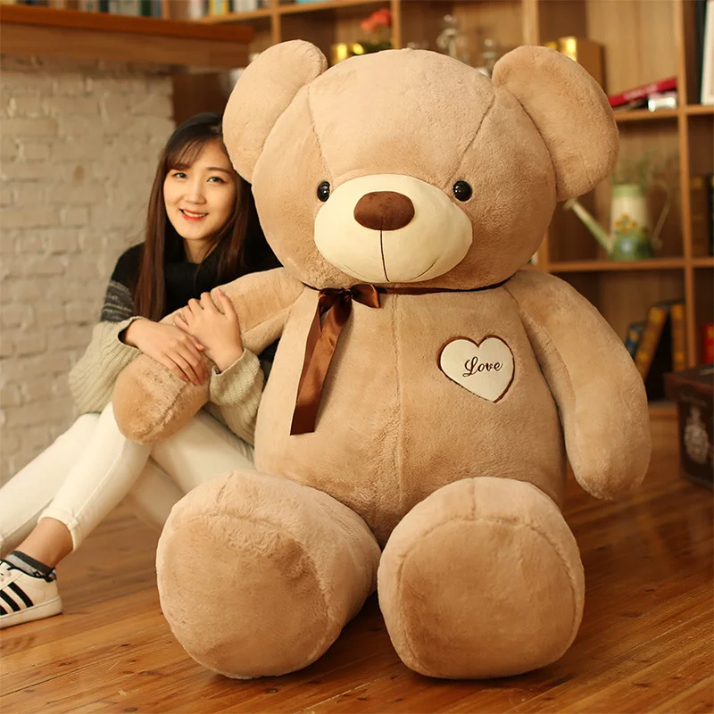 

60-100CM Large Teddy Bear Plush Toy Lovely Giant Bear Huge Stuffed Soft Animal Dolls Kids Toy Birthday Gift For Girlfriend Lover