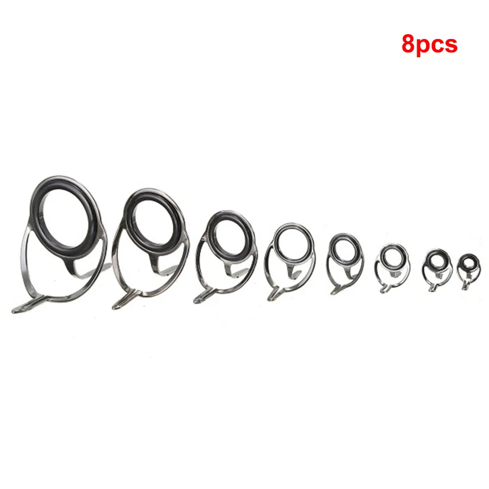 8pcs Line Rings Guide Ring Practical Durable Stainless Steel Lightweight Outdoor Repair Kit Fish Raft Renovation Rustproof 
8pcs Line Rings Guide Ring Practical Durable Stainless Steel Lightweight Outdoor Repair Kit Fish Raft Renovation Rustproof