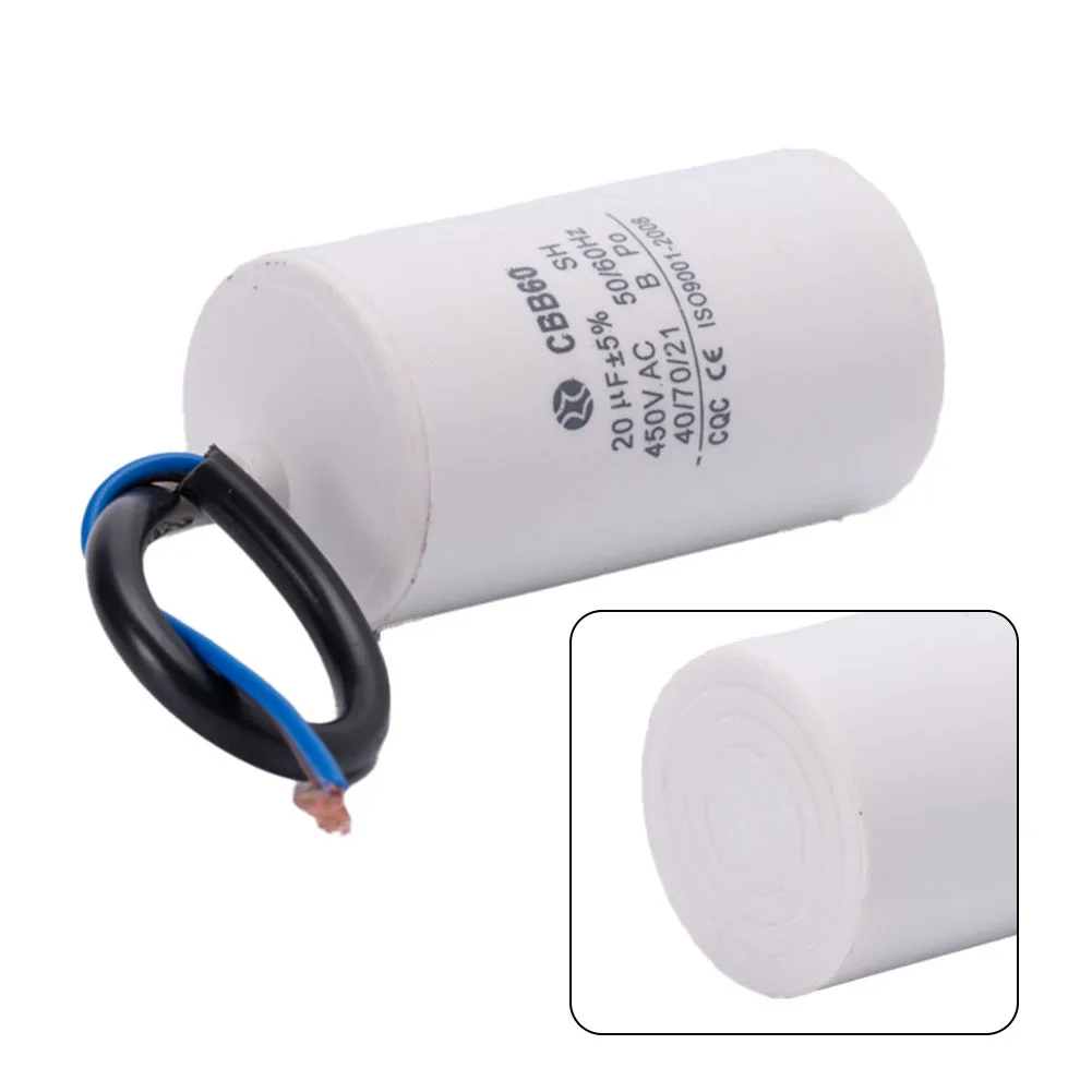 20uF CBB60 Motor Run Capacitors AC 450VAC Water Pump Motor Starting Capasitor For Single-phase Motors Air Conditioner Compressor
20uF CBB60 Motor Run Capacitors AC 450VAC Water Pump Motor Starting Capasitor For Single-phase Motors Air Conditioner Compressor