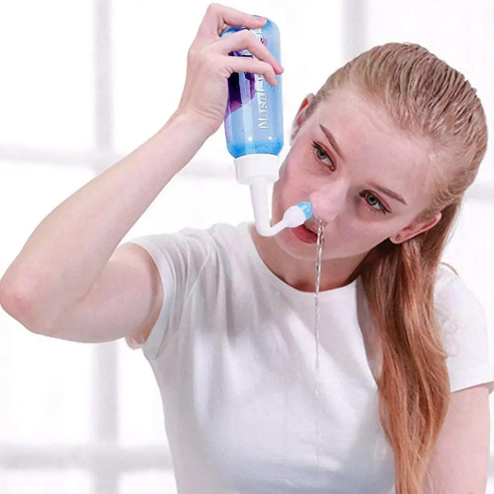 300mL Nose Nasal Wash System Pot Sinus Allergies Relief Equipment New Practical Children Plastic Rinse Adults Bottle Blue N Q2E2
300mL Nose Nasal Wash System Pot Sinus Allergies Relief Equipment New Practical Children Plastic Rinse Adults Bottle Blue N Q2E2