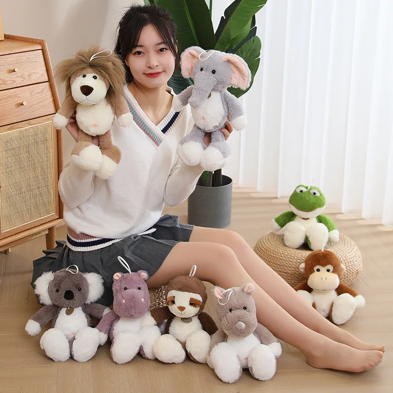 2023cm New Forest Animal Stuffed Jungle Toy Monkey Sloth Koala Frog Lion Elephant Stuffed Soft Back Cushion Kid Birthday Gift
2023cm New Forest Animal Stuffed Jungle Toy Monkey Sloth Koala Frog Lion Elephant Stuffed Soft Back Cushion Kid Birthday Gift