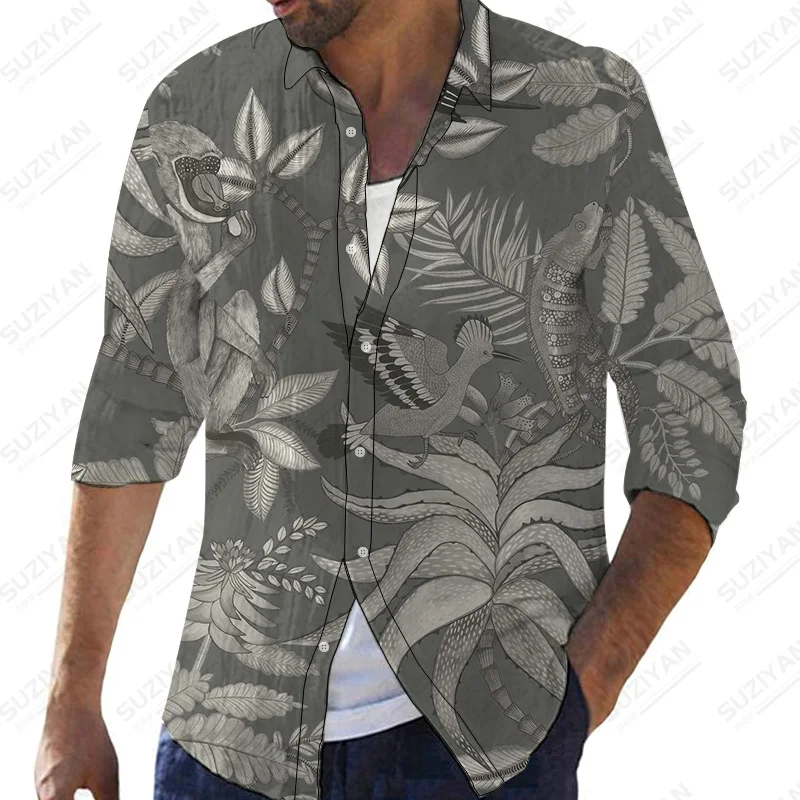 Summer Men'S Closet Shirts Fashion Horror Men Linen Shirt Handsome Kinds Of Shirts Korean Style Ethnic Beautiful Patterns
Summer Men'S Closet Shirts Fashion Horror Men Linen Shirt Handsome Kinds Of Shirts Korean Style Ethnic Beautiful Patterns