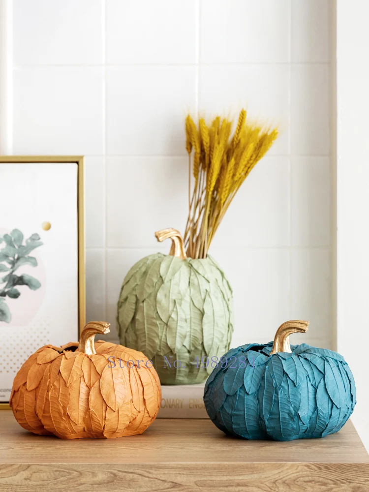 Creativity Resin Flower Pot Flower Accessories Simulation Pumpkin Leaf Pattern Modern Home Decoration Handicraft Decoration
Creativity Resin Flower Pot Flower Accessories Simulation Pumpkin Leaf Pattern Modern Home Decoration Handicraft Decoration