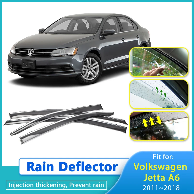 Rain Deflector For VW Volkswagen Jetta A6 MK6 5C6 2011 2012 2013 2014 2015 2016 2017 2018 Car Window Visor Cover Guards Antirain
Rain Deflector For VW Volkswagen Jetta A6 MK6 5C6 2011 2012 2013 2014 2015 2016 2017 2018 Car Window Visor Cover Guards Antirain