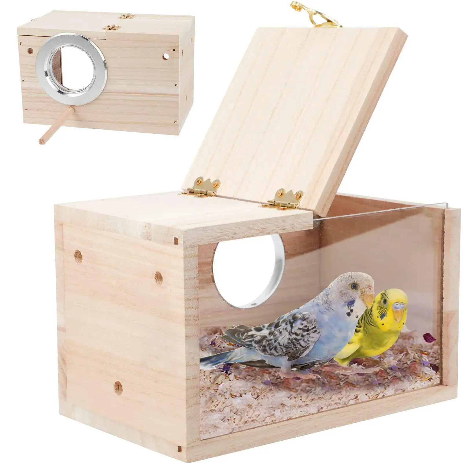 Bird Breeding Nest Breeding Box Nesting Feeder Hanging Birdhouse Bird House for Cockatiel Budgie Backyard Garden Tree
Bird Breeding Nest Breeding Box Nesting Feeder Hanging Birdhouse Bird House for Cockatiel Budgie Backyard Garden Tree