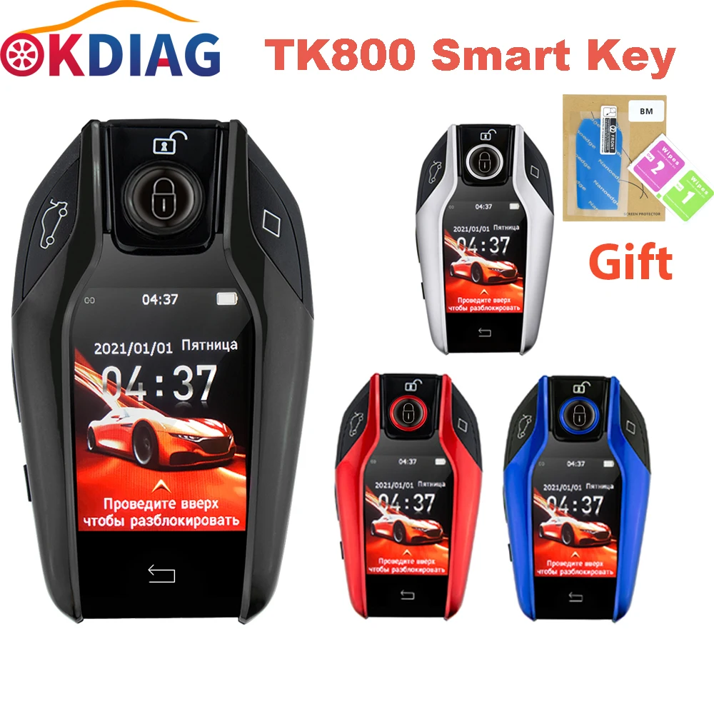 TK800 Smart Key Universal Modified Boutique Smart Remote Key LCD Screen Newest TK800 For BMW/Ford/Mazda/Toyota/Porsche/Honda/KIA
TK800 Smart Key Universal Modified Boutique Smart Remote Key LCD Screen Newest TK800 For BMW/Ford/Mazda/Toyota/Porsche/Honda/KIA