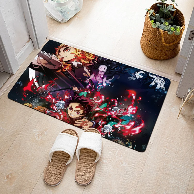 Flannel Doormat Mat Entrance Kitchen Carpet Soft Anime Rug Children Crawling Anime Demon Slayer Lounge Rug Mat bedside Bath Mats
Flannel Doormat Mat Entrance Kitchen Carpet Soft Anime Rug Children Crawling Anime Demon Slayer Lounge Rug Mat bedside Bath Mats