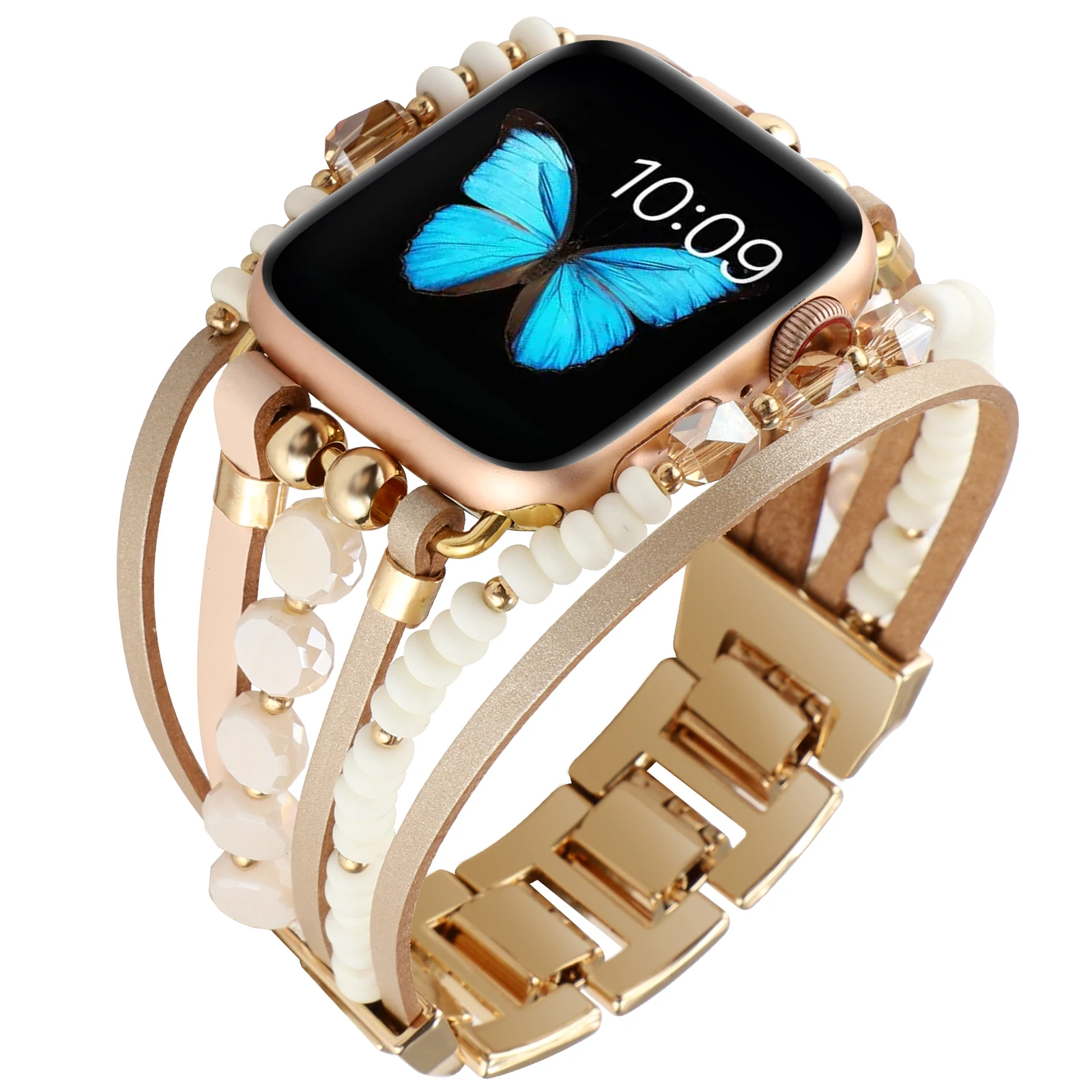 Women's Luxury Leather Strap For Apple Watch Band 7 41mm 45mm Metal Bracelet For iWatch Series 7 6 5 4 3 Se 44 40mm 42 38mm Belt
Women's Luxury Leather Strap For Apple Watch Band 7 41mm 45mm Metal Bracelet For iWatch Series 7 6 5 4 3 Se 44 40mm 42 38mm Belt