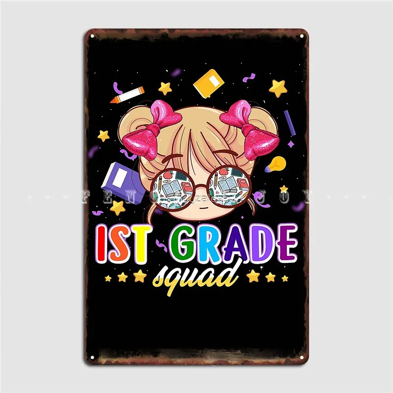 First Grade Squad Girl Daughter Cute Bun Hair Metal Plaque Poster Cinema Garage Club Bar Funny Plaques Tin Sign Poster
First Grade Squad Girl Daughter Cute Bun Hair Metal Plaque Poster Cinema Garage Club Bar Funny Plaques Tin Sign Poster
