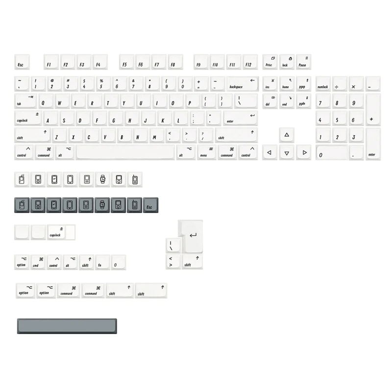 

142 Keys XDA Keycaps PBT Dye Sub Keycap For MX Switch Mechanical Keyboard DIY Gaming Keyboards 61 74 68 84 87 96 104 108