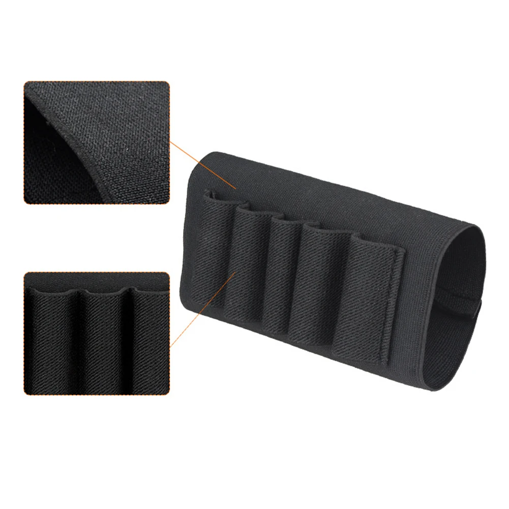 5 Rounds Shotgun Buttstock Ammo Pouch Shell Holder Bullet Cartridge Bandolier Carrier Gun Accessory Hunting Military Gear
5 Rounds Shotgun Buttstock Ammo Pouch Shell Holder Bullet Cartridge Bandolier Carrier Gun Accessory Hunting Military Gear
