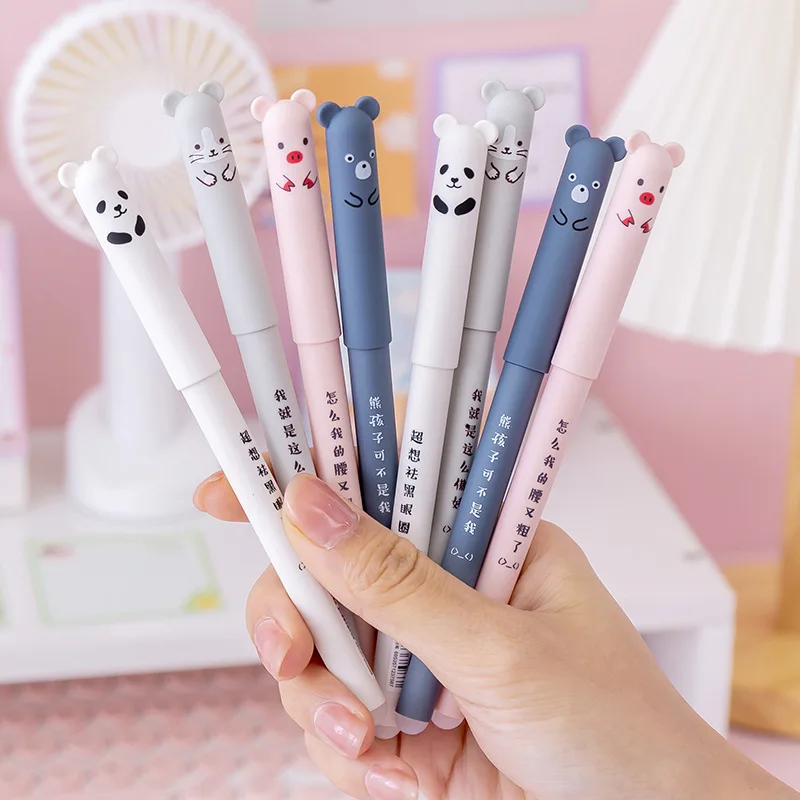 4 Pcs/Set Kawaii Pig Bear Cat Mouse 0.35mm Blue Black Ink Erasable Gel Pen School Office Supplies Stationery Gift
4 Pcs/Set Kawaii Pig Bear Cat Mouse 0.35mm Blue Black Ink Erasable Gel Pen School Office Supplies Stationery Gift
