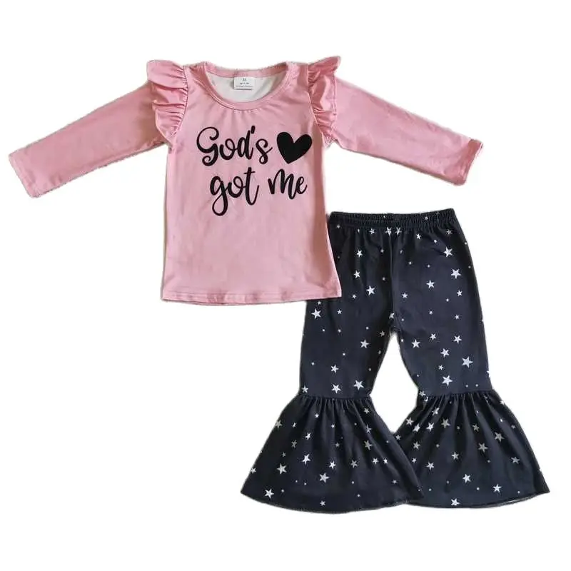 New Girls Clothes Valentine's Day Set Heart Print Pink Long Sleeve Top And Bell Set Children Winter Outfits Boutique RTS
New Girls Clothes Valentine's Day Set Heart Print Pink Long Sleeve Top And Bell Set Children Winter Outfits Boutique RTS