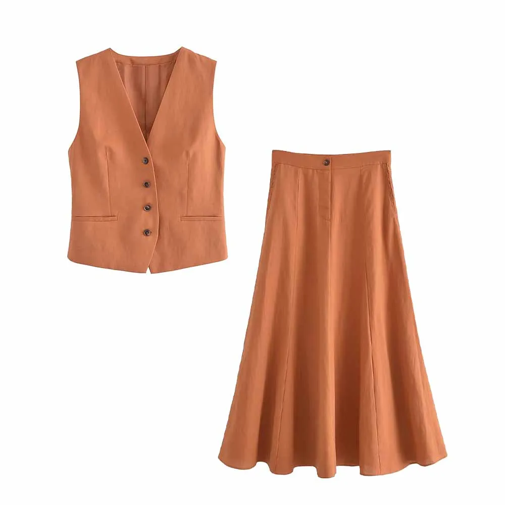 Women New Fashion Flax blended staple Casual Vest Vintage Sleeveless V Neck Button-up Female Waistcoat Chic Top
Women New Fashion Flax blended staple Casual Vest Vintage Sleeveless V Neck Button-up Female Waistcoat Chic Top