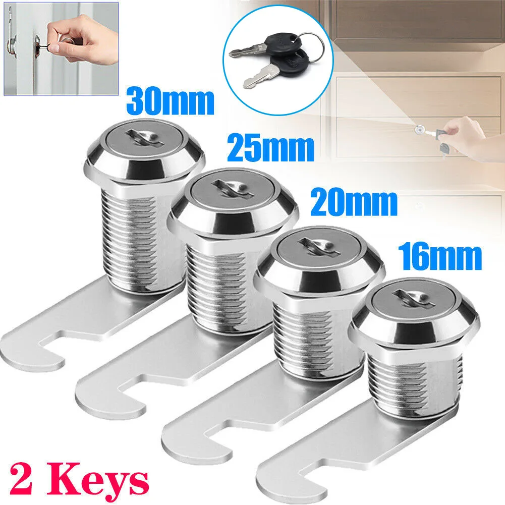 16/20/25/30mm Cam Lock Door Cabinet Mailbox Drawer Cupboard Locker + 2 Keys Cabinet Drawer Cylinder Lock Furniture Hardware
16/20/25/30mm Cam Lock Door Cabinet Mailbox Drawer Cupboard Locker + 2 Keys Cabinet Drawer Cylinder Lock Furniture Hardware