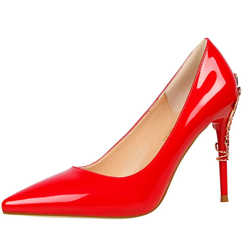 Metal Heel Women's Pumps Sexy High Heels Women Shoes Stiletto Pointed Toe BIGTREE Heels Wedding Shoes New Fashion Lady Shoes
Metal Heel Women's Pumps Sexy High Heels Women Shoes Stiletto Pointed Toe BIGTREE Heels Wedding Shoes New Fashion Lady Shoes