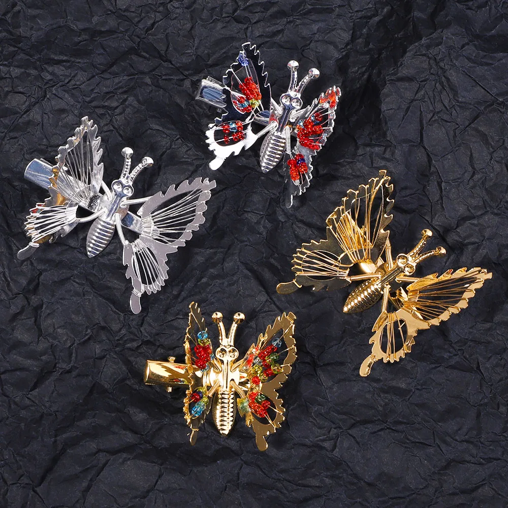 2Pcs/set Metal Will Move Simulation Butterfly Hair Clips For Women Girls Hairpin Duckbill Clip Headwear Fashion Hair Accessories
2Pcs/set Metal Will Move Simulation Butterfly Hair Clips For Women Girls Hairpin Duckbill Clip Headwear Fashion Hair Accessories