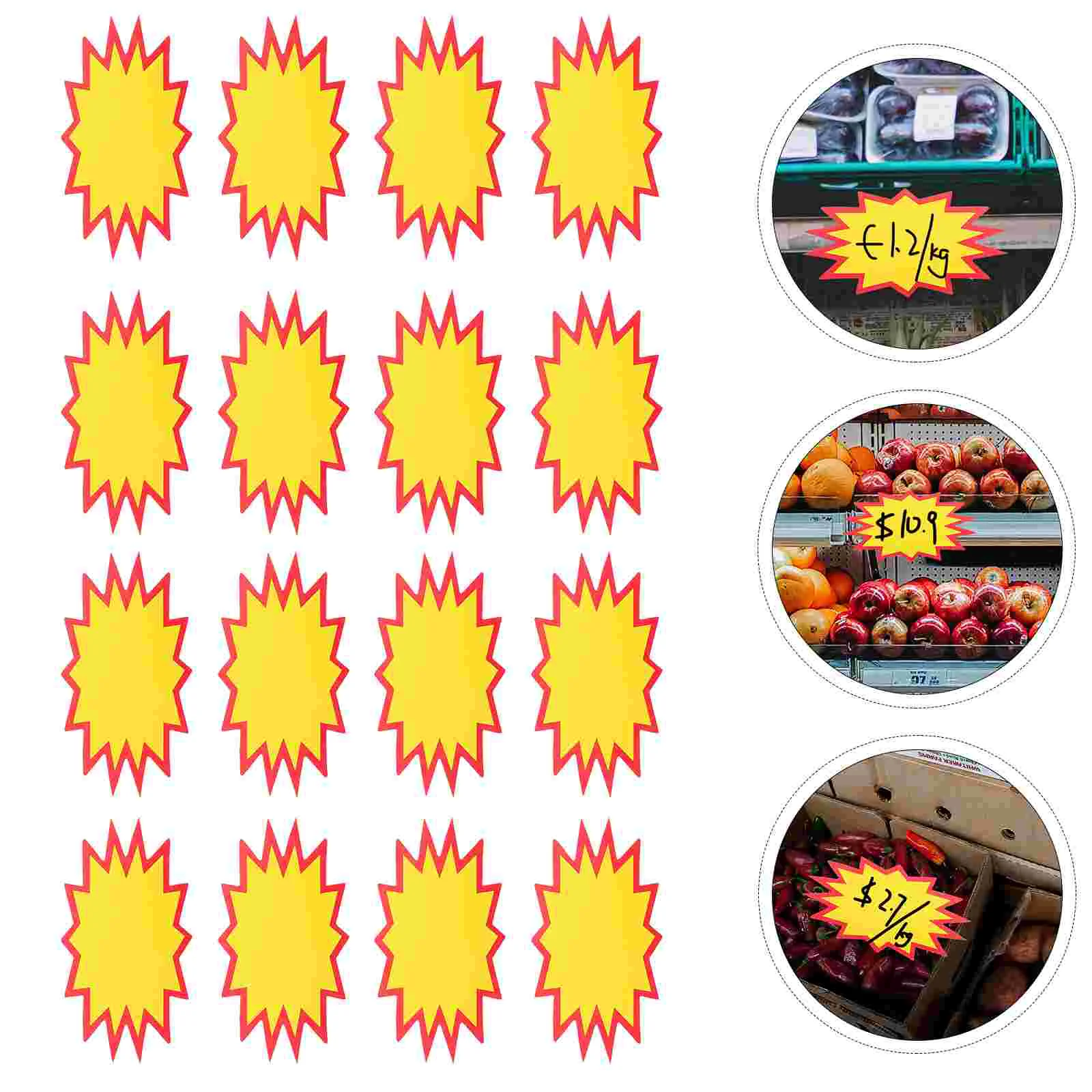Signs Burst Retail Tag Star Neon Paper Label Sign Fluorescent Blank Tags Stickers Advertising Name Store Discount Goods
Signs Burst Retail Tag Star Neon Paper Label Sign Fluorescent Blank Tags Stickers Advertising Name Store Discount Goods