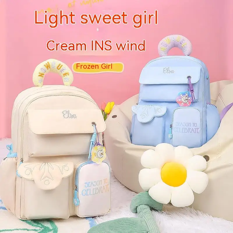 Disney Original New Girls' Backpack Luxury Brand Cartoon Cute Girls' School Bag Large Capacity Waterproof Fashion Children's Bag
Disney Original New Girls' Backpack Luxury Brand Cartoon Cute Girls' School Bag Large Capacity Waterproof Fashion Children's Bag