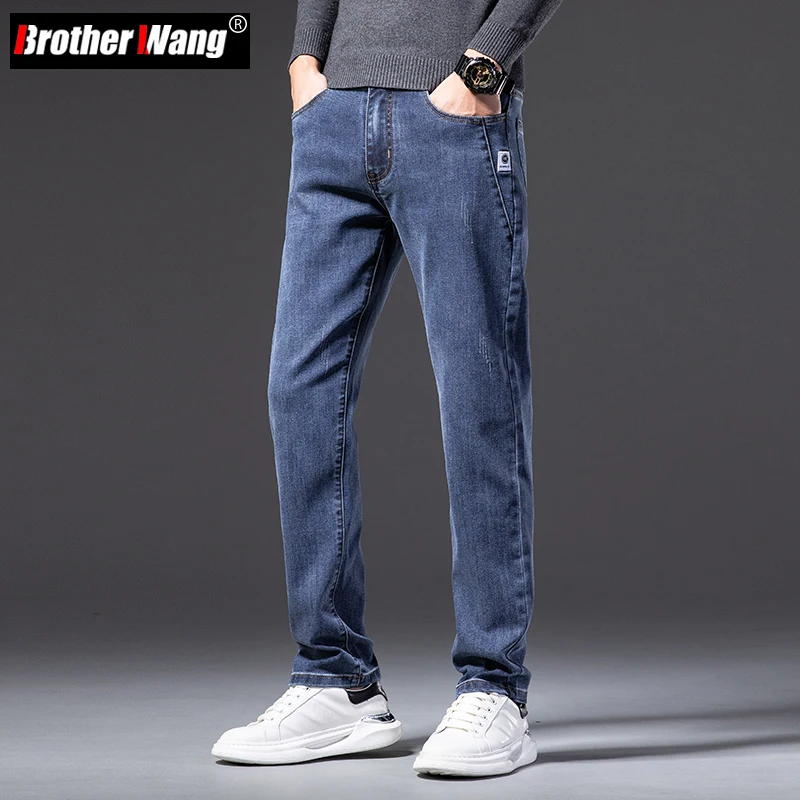 2022 Осенние новые мужские модные Стрейчевые джинсы, повседневные Классические хлопковые джинсы, прямые брюки, мужские брендовые черные сини...
2022 Осенние новые мужские модные Стрейчевые джинсы, повседневные Классические хлопковые джинсы, прямые брюки, мужские брендовые черные сини...