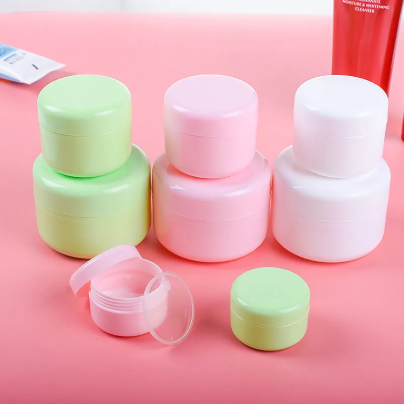20Pcs 10g/20g/50g/100g Plastic Empty Makeup Pot Refillable Sample bottles Face Cream Jar Packing Container Travel Bottle
20Pcs 10g/20g/50g/100g Plastic Empty Makeup Pot Refillable Sample bottles Face Cream Jar Packing Container Travel Bottle