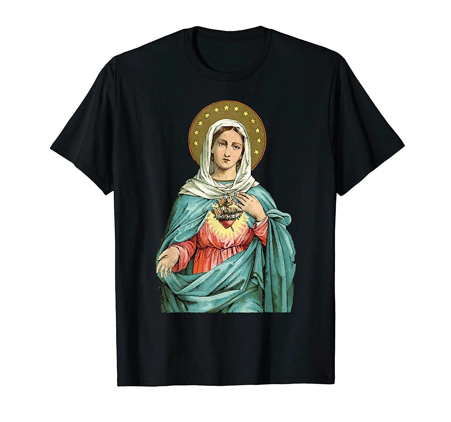 Immaculate Heart of Mary Our Blessed Mother Catholic Vintage T-Shirt Men Cotton Tshirt Tees Tops Harajuku Streetwear
Immaculate Heart of Mary Our Blessed Mother Catholic Vintage T-Shirt Men Cotton Tshirt Tees Tops Harajuku Streetwear