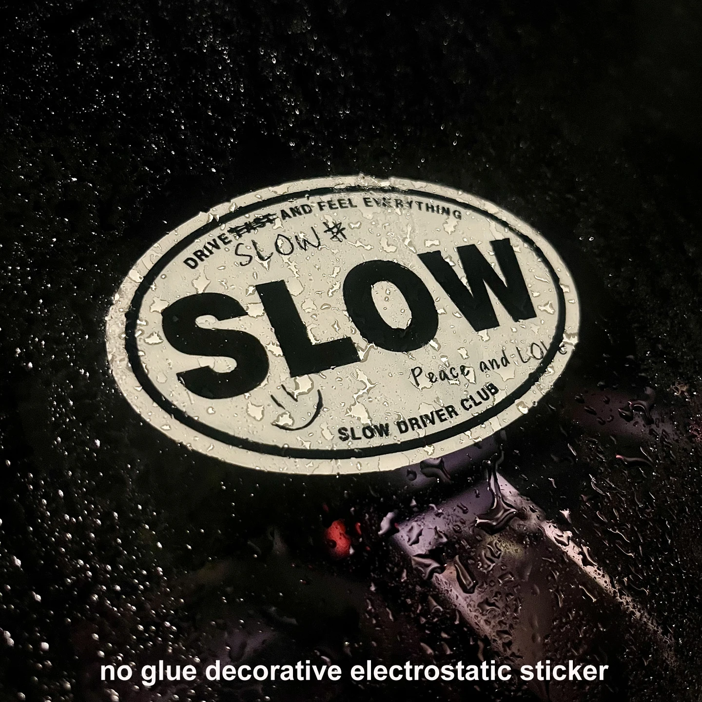 SLOW Driver Club лобовое стекло статическая бесследная без клея декоративная электростатическая наклейка
SLOW Driver Club лобовое стекло статическая бесследная без клея декоративная электростатическая наклейка