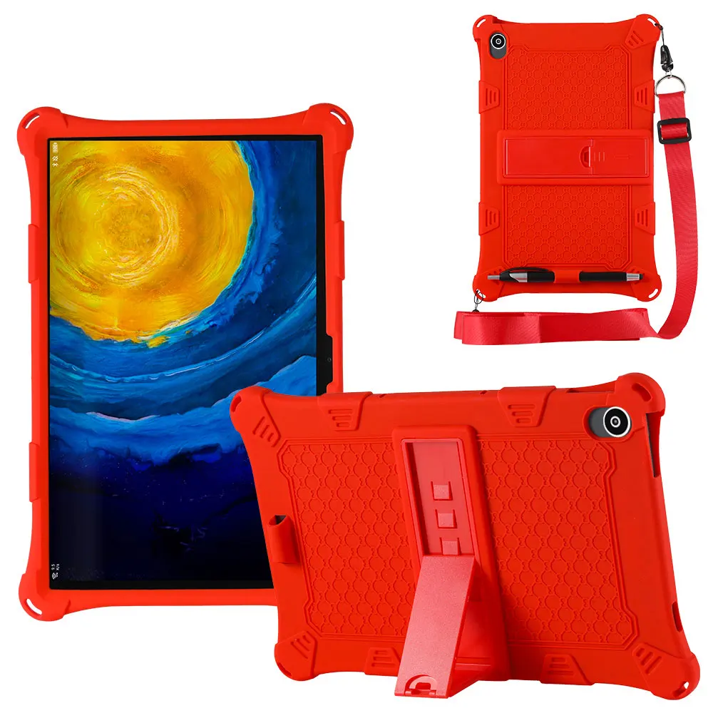 

Soft Silicon Case for Teclast T50 11 inch Tablet Funda Cover 11'' Ajustable Stand Protective Shell Silicone Coque Strap Kids
