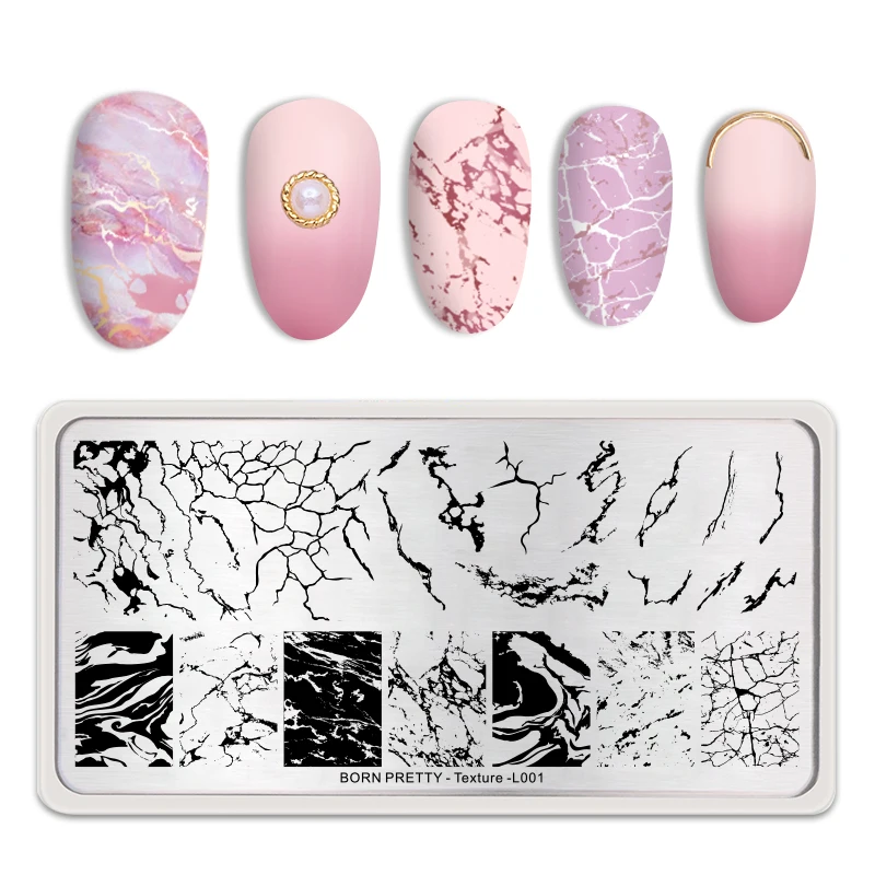 BORN PRETTY Nail Stamping Plates Marble Texture Ink Patterns Stainless Steel Nail Art Stencil Tools DIY Image Printing Design
BORN PRETTY Nail Stamping Plates Marble Texture Ink Patterns Stainless Steel Nail Art Stencil Tools DIY Image Printing Design