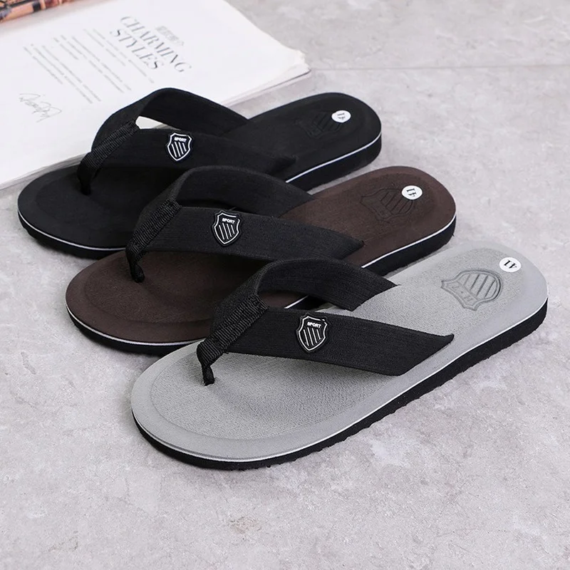 Men Summer Flip Flops Beach Sandals Anti-slip Casual Flat Shoes High Quality Slippers home slippers for men
Men Summer Flip Flops Beach Sandals Anti-slip Casual Flat Shoes High Quality Slippers home slippers for men