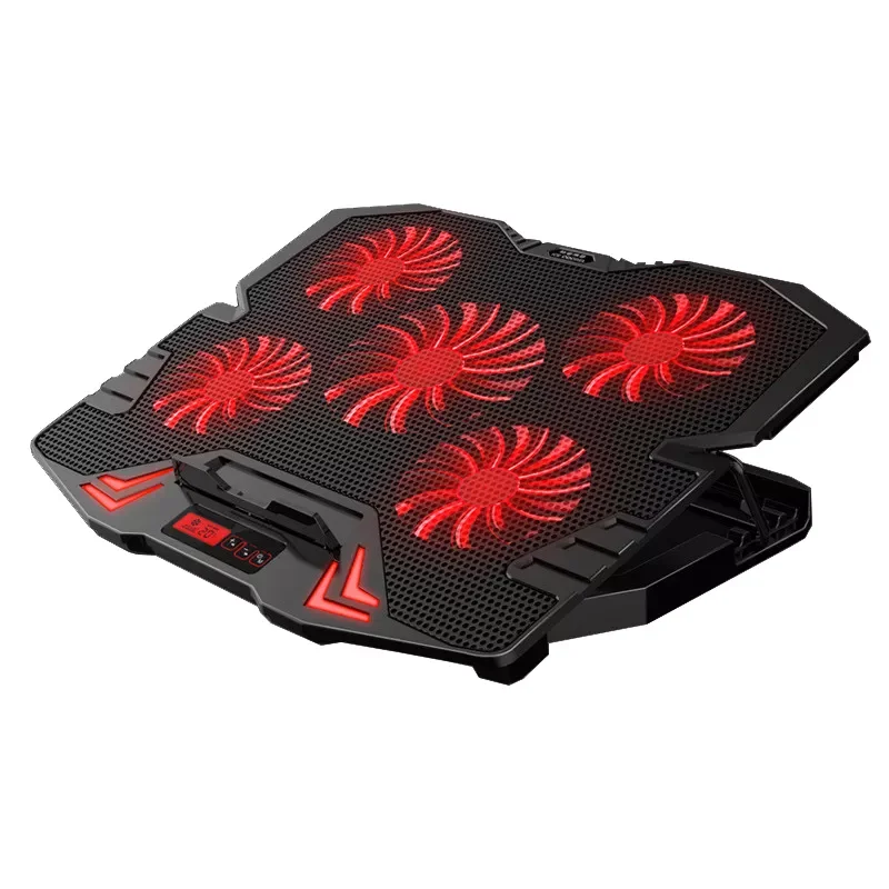 NEW inch LED Gaming Laptop Cooler Notebook Cooling Pad 5 Silent Red Blue Fans Portable Adjustable Laptop Stand
NEW inch LED Gaming Laptop Cooler Notebook Cooling Pad 5 Silent Red Blue Fans Portable Adjustable Laptop Stand