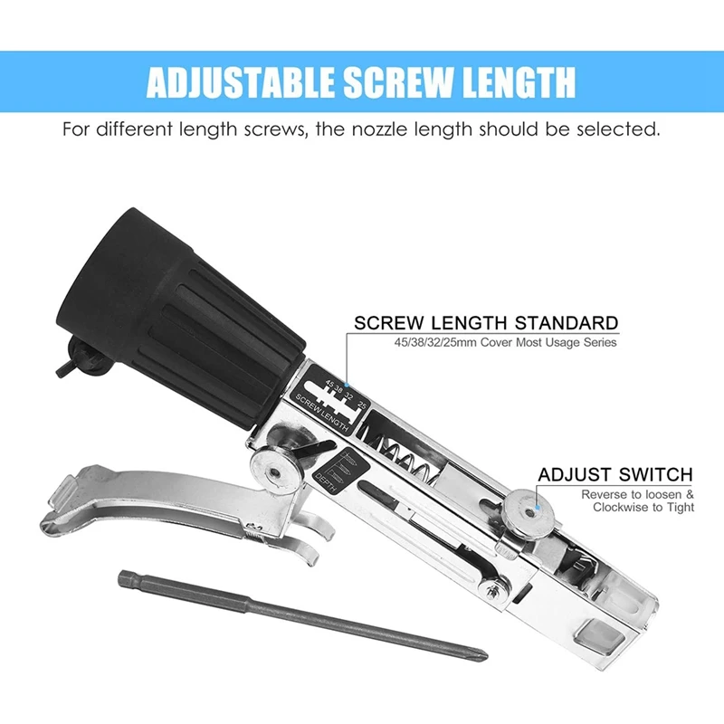 Chain Nail Adapter,For Electric Drill, Cordless Power Drill Attachment, Auto-Feed Head & Chain For Electric Screwdriver
Chain Nail Adapter,For Electric Drill, Cordless Power Drill Attachment, Auto-Feed Head & Chain For Electric Screwdriver