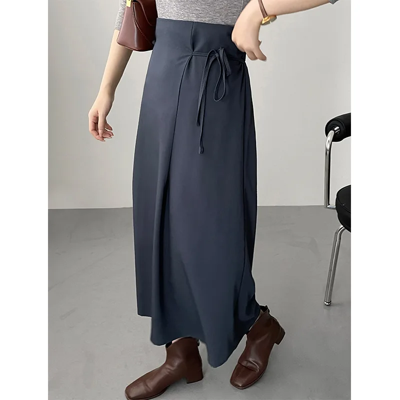 Skirt Women High Quality High Waisted Loose A-Line Skirt Solid Lace Up Waist Up Medium Length Skirts Women's Clothing
Skirt Women High Quality High Waisted Loose A-Line Skirt Solid Lace Up Waist Up Medium Length Skirts Women's Clothing