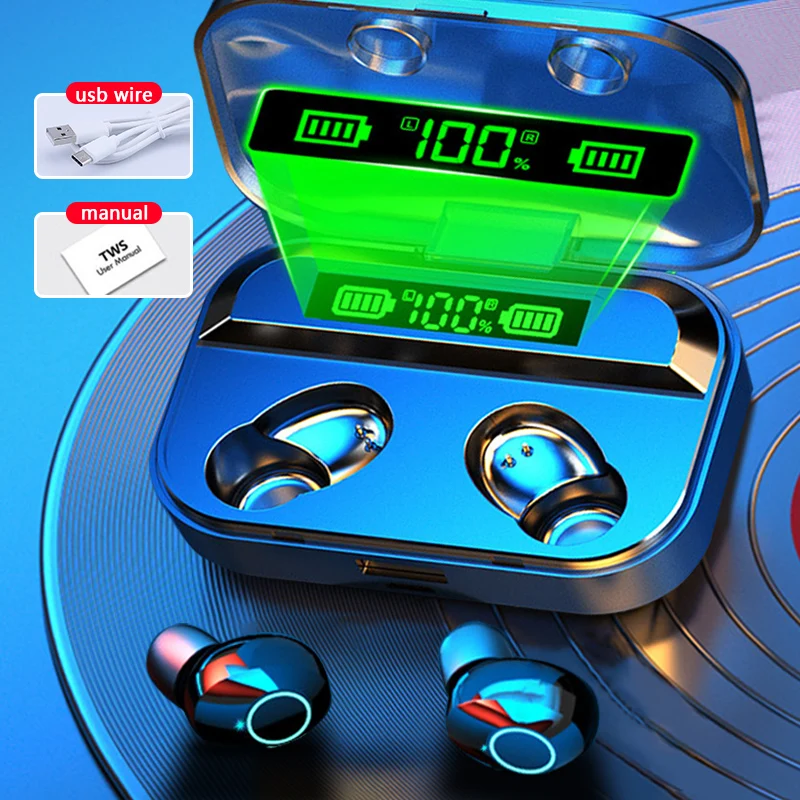 Wireless Headphones TWS fone Bluetooth Earphones HIFI Earbuds Headsets Stereo With Mic Charging For Sports Games Phones
Wireless Headphones TWS fone Bluetooth Earphones HIFI Earbuds Headsets Stereo With Mic Charging For Sports Games Phones