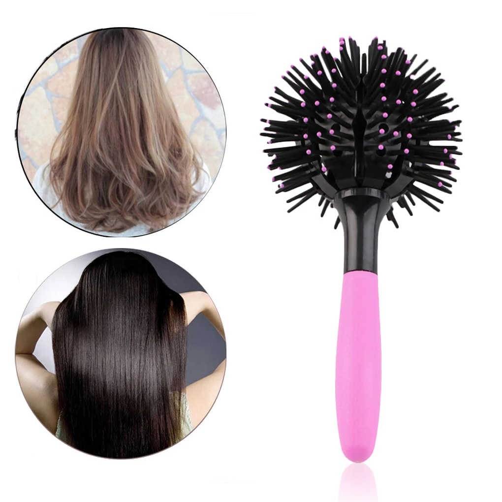 Hot 3D Round Curl Hair Brush Ball Styling Spherical Massage Comb Detangling Heat Resistant Hair Comb
Hot 3D Round Curl Hair Brush Ball Styling Spherical Massage Comb Detangling Heat Resistant Hair Comb