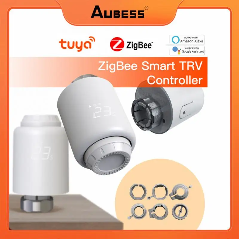 Термостатический клапан радиатора Tuya ZigBee, умный термостатический клапан с регулятором температуры для Alexa Google Home, голосовое управление
Термостатический клапан радиатора Tuya ZigBee, умный термостатический клапан с регулятором температуры для Alexa Google Home, голосовое управление