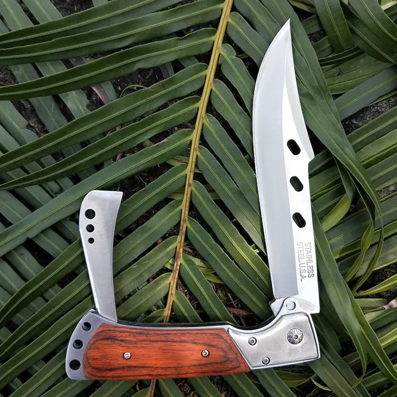 10.0'' Tactical Damascus Camping Knives USA Dovetail Large Folding Knife Color Wood Handle Sharp Hunting Knife Pocket Knife Tool
10.0'' Tactical Damascus Camping Knives USA Dovetail Large Folding Knife Color Wood Handle Sharp Hunting Knife Pocket Knife Tool
