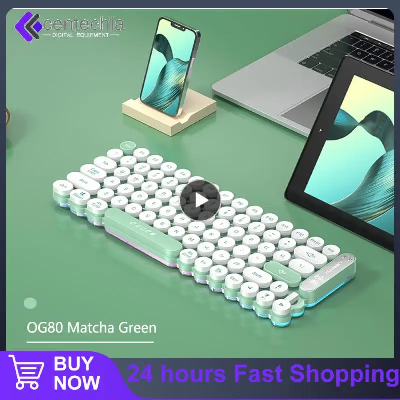 Recargeable Wireless Keyboards 80/102 Key Dual Mode Punk Keyboard Portable Mute Key Gaming Keyboards Keyset Waterproof
Recargeable Wireless Keyboards 80/102 Key Dual Mode Punk Keyboard Portable Mute Key Gaming Keyboards Keyset Waterproof
