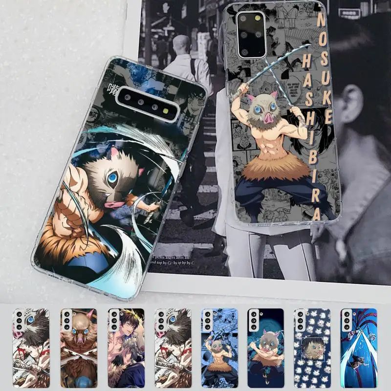 

Anime Demon Slayer Hashibira Inosuke Phone Case for Samsung S21 A10 for Redmi Note 7 9 for Huawei P30Pro Honor 8X 10i Cover