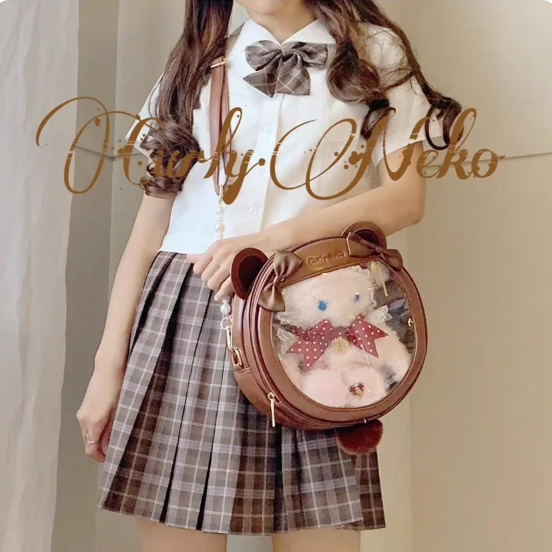 Sweet Teenage Girls Lolita Bag Japanese Cute Cartoon Bear PU Backpacks Bow Kawaii Crossbody Bag Fashion Trendy Ita Bag Bolsa
Sweet Teenage Girls Lolita Bag Japanese Cute Cartoon Bear PU Backpacks Bow Kawaii Crossbody Bag Fashion Trendy Ita Bag Bolsa