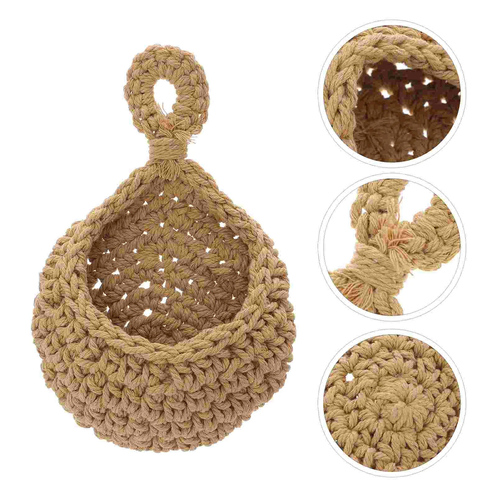 Indoor Wall Hanging Pocket Organizer Handmade Decorative Basket Holder for Magazine Plants Vase and Vegetables
Indoor Wall Hanging Pocket Organizer Handmade Decorative Basket Holder for Magazine Plants Vase and Vegetables