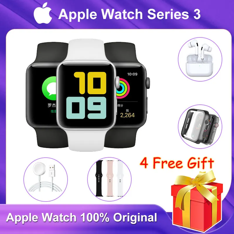 Digital Fitness Men's Watch Women Smartwatch Original Apple Watch Series 3 GPS Cellular 38MM/42M Free Gift AirPods Watch Case
Digital Fitness Men's Watch Women Smartwatch Original Apple Watch Series 3 GPS Cellular 38MM/42M Free Gift AirPods Watch Case