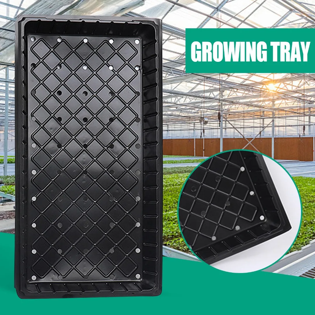 

1 Pc Black Garden Seed Growing Planting Pots Plastic Growing Seedling Tray Greenhouse Hydroponics Plant Germination Trays