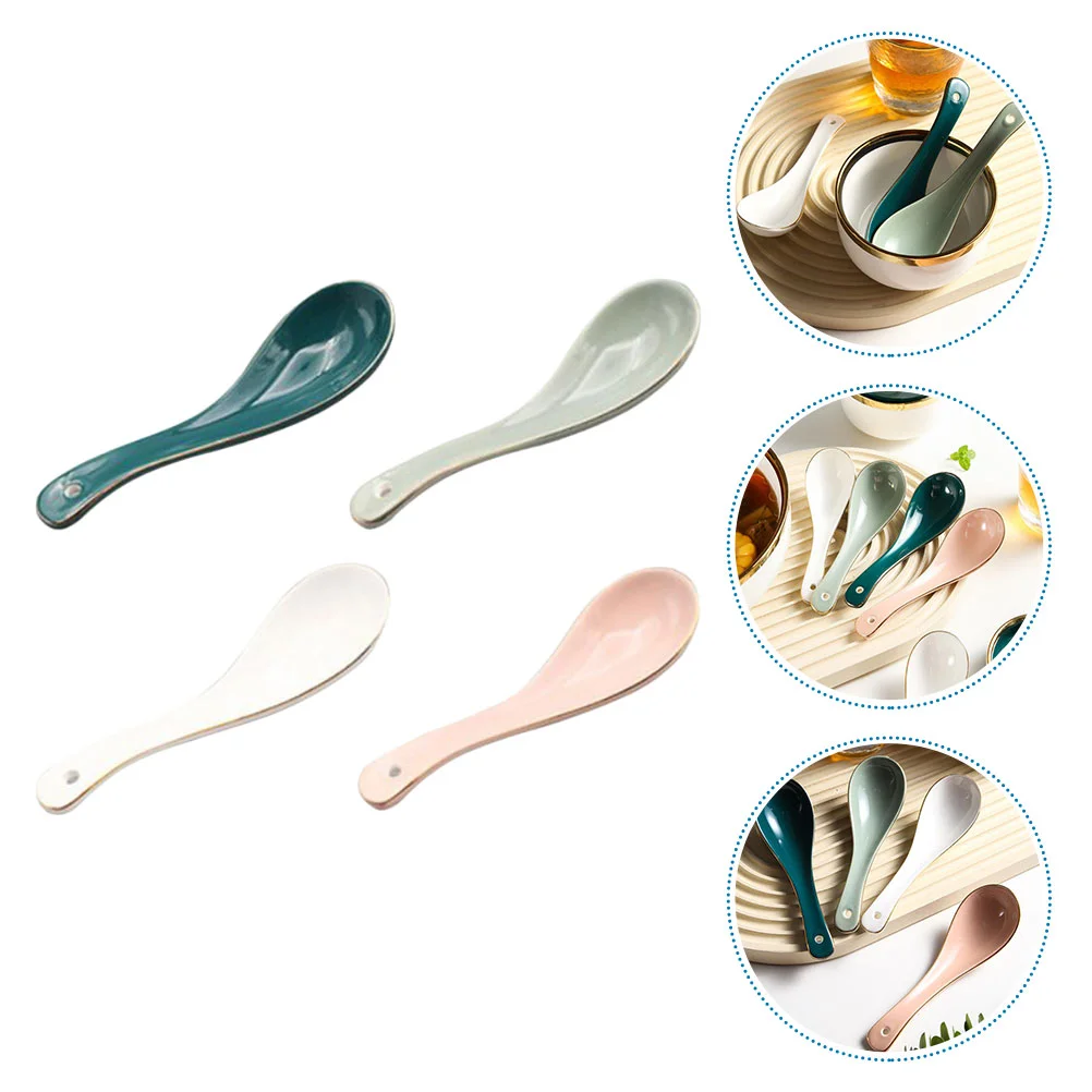 Spoons Spoon Soup Ceramic Restaurant Pottery Serving Rice Asian Porcelain Coffee Procelain Round Multipurpose Handle Chinese
Spoons Spoon Soup Ceramic Restaurant Pottery Serving Rice Asian Porcelain Coffee Procelain Round Multipurpose Handle Chinese