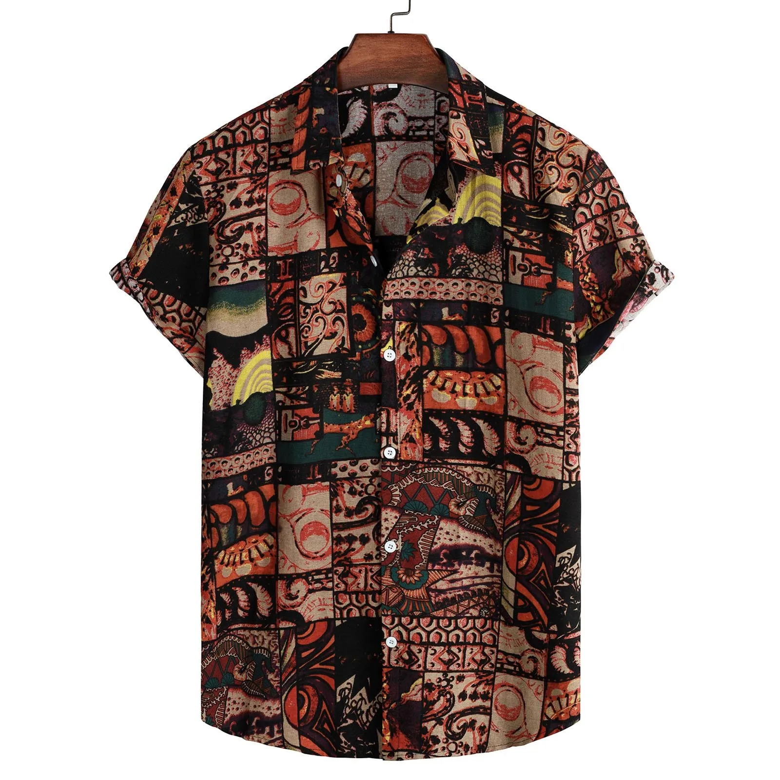 Ethnic Fashion Floral Shirt Men Summer Short Sleeve Turn-down Collar Loose Hawaii Shirts Beachwear Man Retro Print Blouse Tops
Ethnic Fashion Floral Shirt Men Summer Short Sleeve Turn-down Collar Loose Hawaii Shirts Beachwear Man Retro Print Blouse Tops